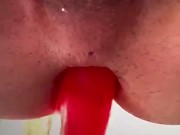 Trying my new dildo during self-isolation