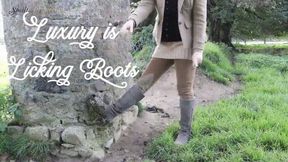 Luxury is Licking Boots
