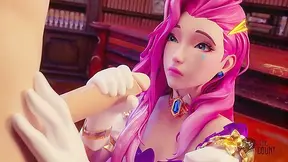 Seraphine Gorges on Triple Load in Steamy Hentai Blowbang Fantasy