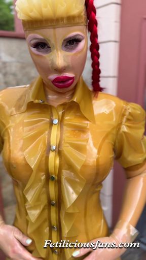 Transparant latex shower 💦