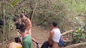 ORGY IN THE WOODS WITH STRANGERS