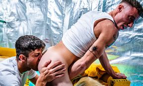 Alluring lovers play rough when it comes to gay anal sex