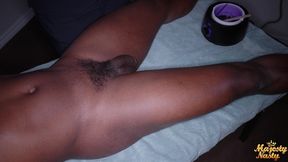 ebony wax lady milks customer
