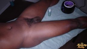 ebony wax lady milks customer