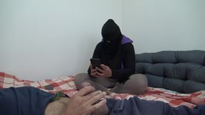 Algerian Wife Is Shocked When Horny French Stepson Shows His Big Cock