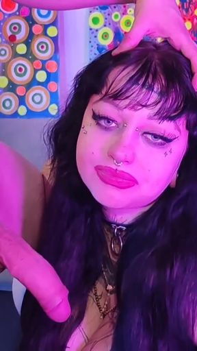DEEDEELOVE GOTHIC GIRL FUCK NOSE SNIFFING COCK   Clip 1