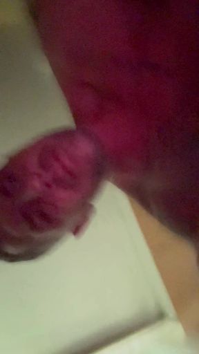 Masturbating