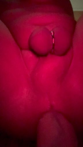 Masturbating