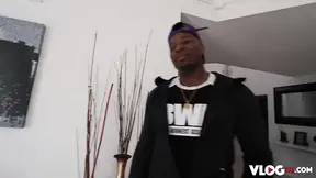 Busty blonde MILF enjoys BBC in intense BTS scene