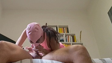 How much I love dressing like a slut, sucking cock and taking his cum in my mouth