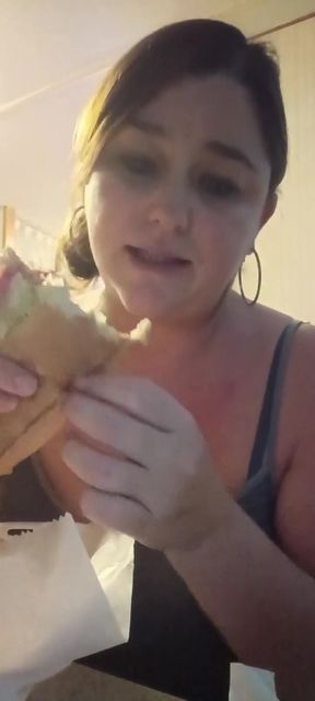 Goddess Eating Pizza