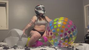 Cumming On My Rare Beach Ball