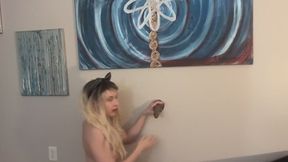 BBC in my white pussy underneath shot standing