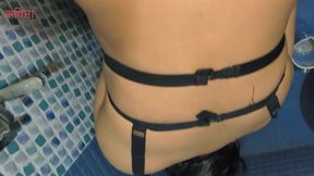 Desi Indian Marathi Kavita Cum in Mouth and Close Op Doggy Style Fuck in Bathroom