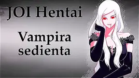 JOI hentai Can you keep up with the vampire?