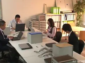 Clothed Japanese Beauty Gets Fucked Hard In The Storage Room