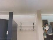 Donovan Jerking off in College Bath. CUMSHOT