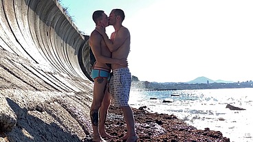 Fucked him bareback and cum on ass hole at public