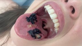 Chewing Blueberries