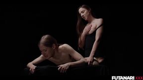 Lesbian lovers explore their fantasies with massive, hard cocks
