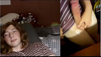 teen tranny keeps jerking after cum