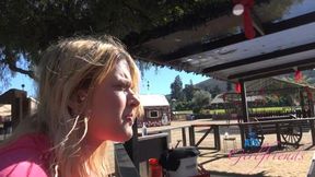 Dez Hansen behind the scenes trip to the farm and blowjob in the car POV