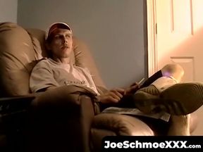 JoeSchmoeXXX.com - Amateur redneck takes a smoke before fucking black homo