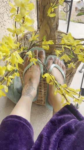 Rainy days still need flip flops