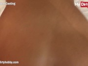 MyDirtyHobby - First porn casting ends with a huge cumshot for cute teen