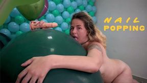 Pandora's Pleasure Dildo Play and Nail Pop - 4K