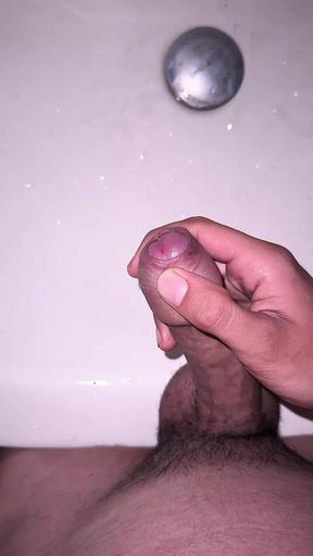 Penis Cumshot in darkroom , big cock masterbation