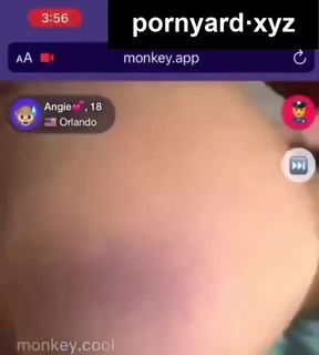 Teen amateur reacts to webcam fun