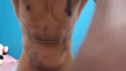Tattoos, Muscular, Stroking Ass