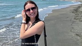 Russian Tourist's Beachside POV Adventure