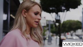 Emma Hix & Blake Blossom nailed hard in wild threesome with a vibrator
