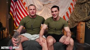 [I Want To Fuck You Too] - Hairy Uncut Cocked Jock Flip Fucks Muscly Stud - ActiveDuty