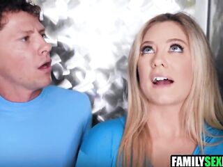 Awesome four parody step family 3some