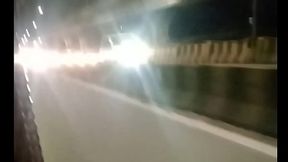 Fuck my girlfriend on Road jurney.