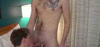 Insolent twink and his horny uncle share bedroom perversions in unique positions
