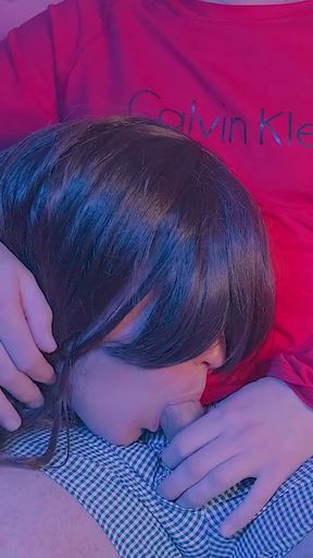 Stepson fucked me deep in the mouth, He knew that I was faking And put His dick deep in my throat   Clip 1