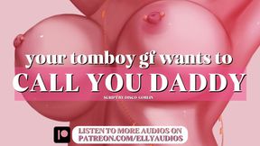 Tomboy girlfriend wants to call you `Daddy` - ASMR blowjob and moaning