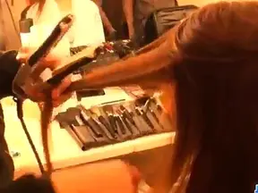 Sizzling Nao Massages Her Creamy Pussy During Sexy Porn Show