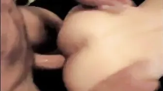 Amateur Bareback Fuck on a Stormy Night with Big Cock