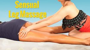 Sensual Oily Leg Tease - Massage - HD MP4