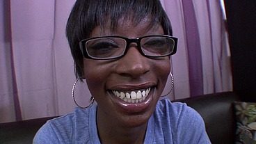 Taylor Rubs Her Black Pussy Then Sucks Cock For The Facial Cumshot