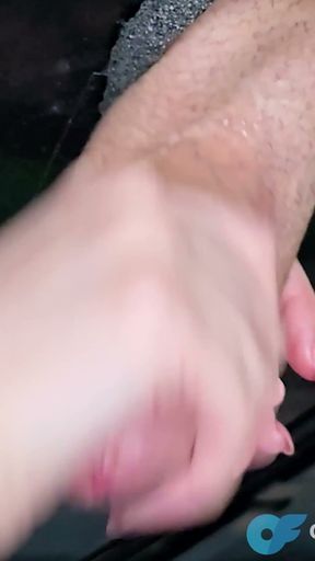 Close-Up Milking Table Cock Draining - Intense Cum Shower   Clip 1