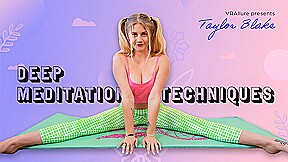 Frisky blonde cutie Taylor Blake is ready to have fun with you in virtual reality