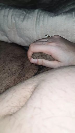 Step son in bed get with big erection gets a handjob from step mom