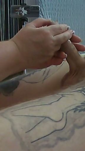 milf with big tits sucks and jerks off a nice cock   Clip 1
