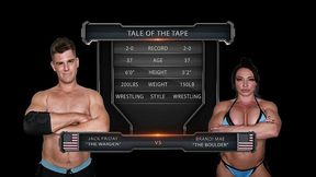 brandi mae vs jack friday mixed wrestling